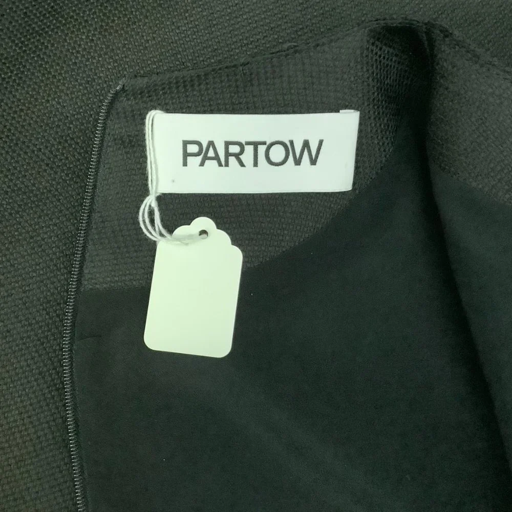 Partow Black Woven Silk Nadira Dress - Picture 4 of 4